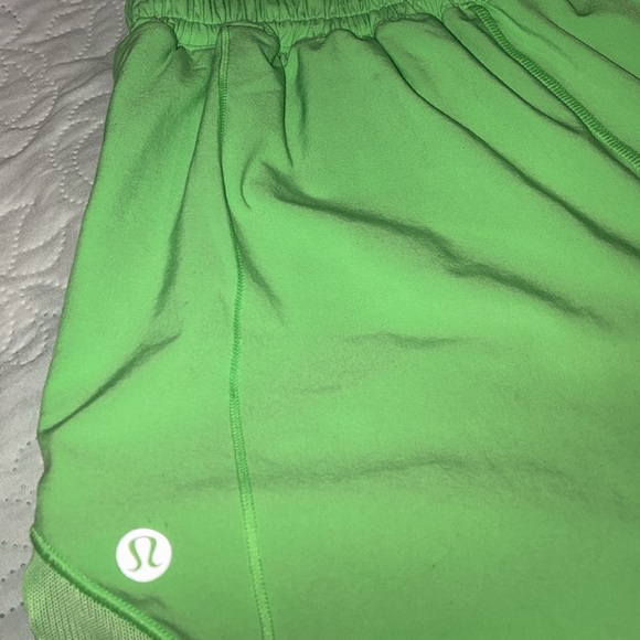 Vibrant Green Women's Athletic Shorts - Picture 6 of 6